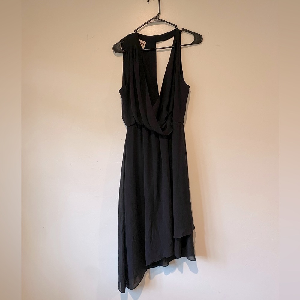 Haute Hippie Black Asymmetrical Dress